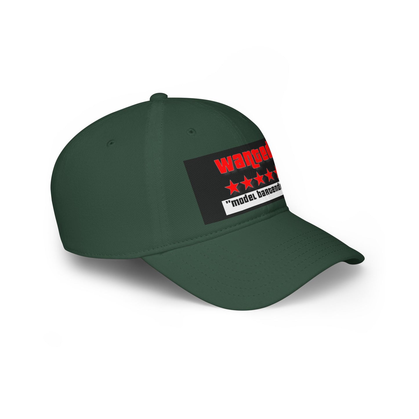 Wanted Model Bartender Cap, Stylish Baseball Hat for Bartenders, Fun Gift for Friends, Casual Accessory, Unique Red Cap