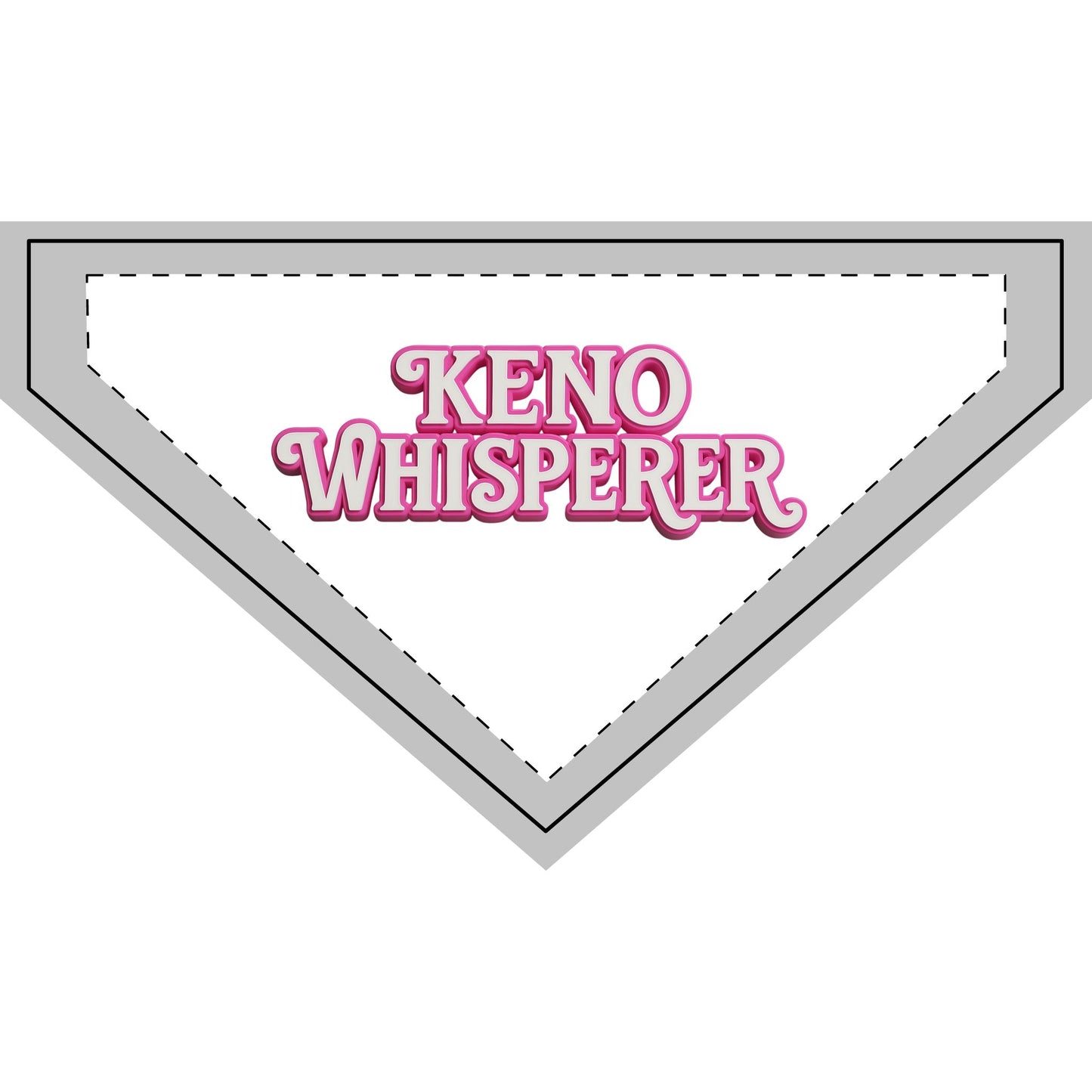 Clip-on Pet Bandana for Keno Lovers, Dog Bandana, Cute Pet Accessory, Keno Whisperer Gift, Pet Fashion for Holidays