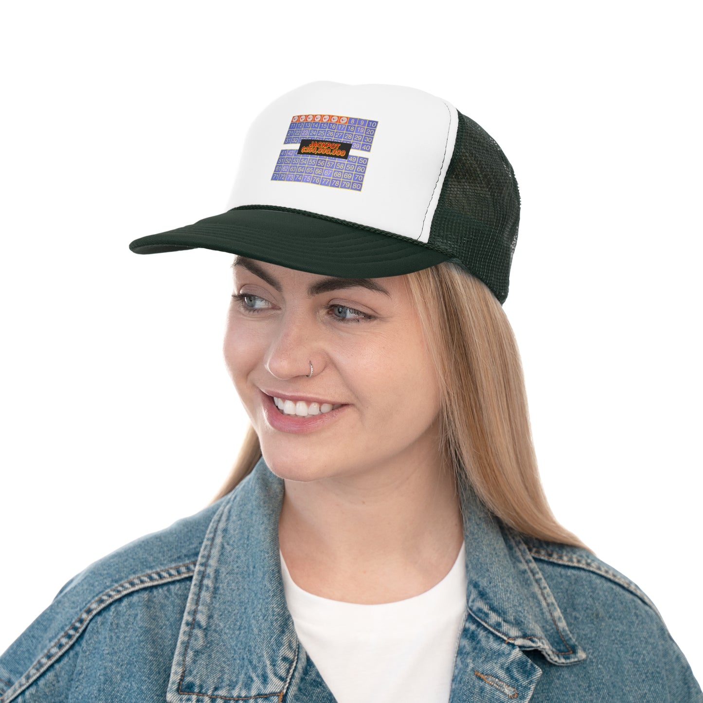 Retro Loaded 7 Spot, Trucker Cap, Vintage Bingo Theme Hat, Fun Carnival Headwear, Great for Bingo Lovers, Perfect Gift for Game Nights
