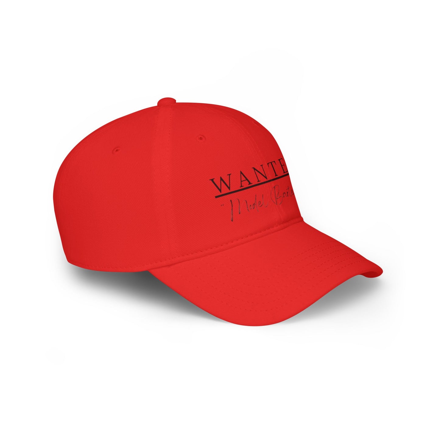 Classic Model Bartender Cap, Stylish Baseball Hat for Bartenders, Fun Gift for Friends, Casual Accessory, Unique Red Cap