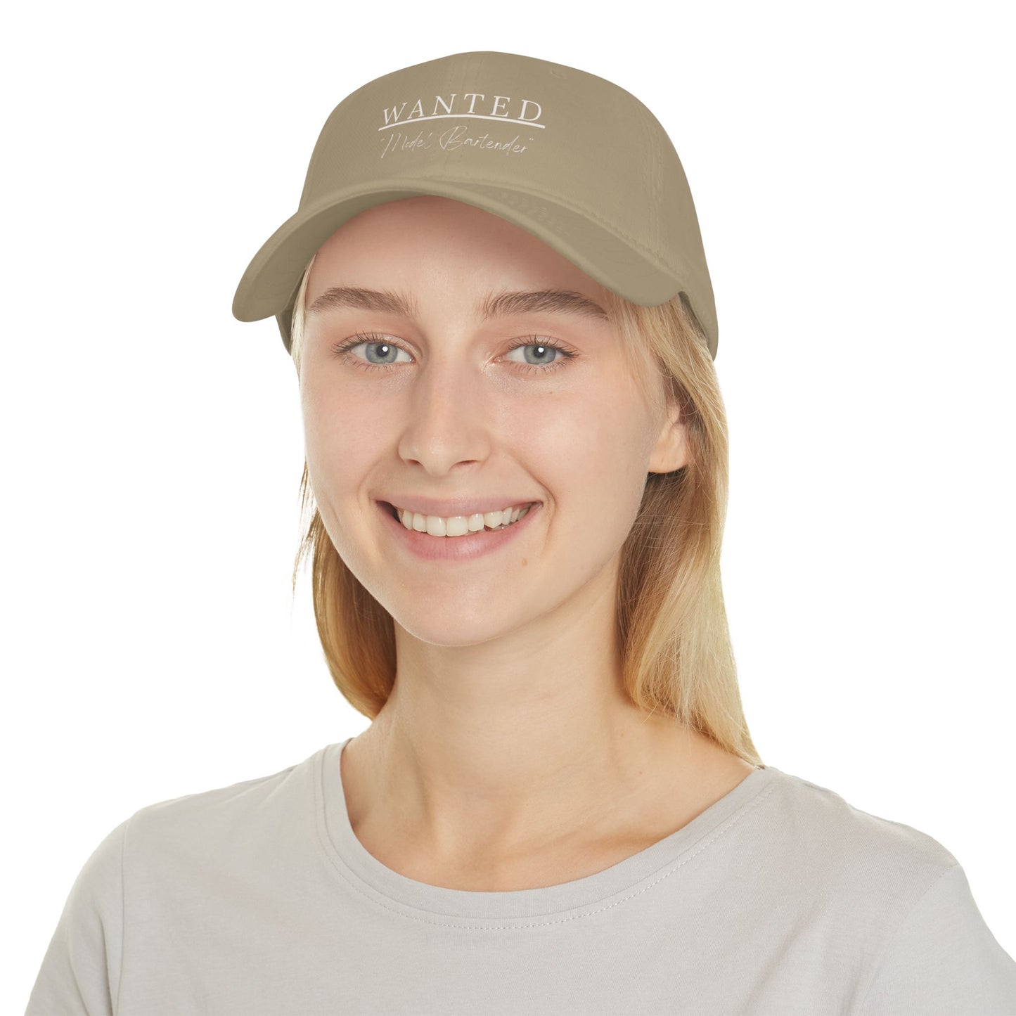 Classis Wanted Model Bartender Cap, Stylish Baseball Hat for Bartenders, Fun Gift for Friends, Casual Accessory, Unique Red Cap