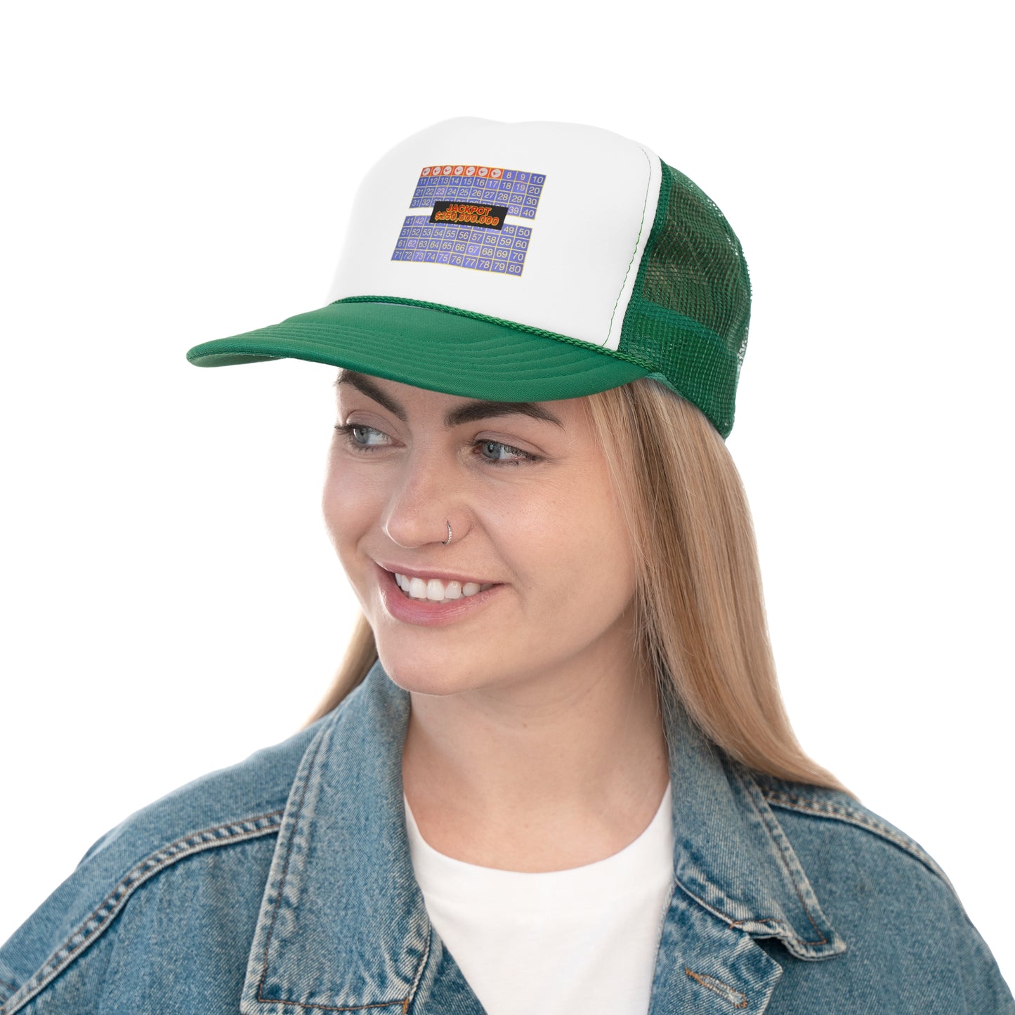 Retro Loaded 7 Spot, Trucker Cap, Vintage Bingo Theme Hat, Fun Carnival Headwear, Great for Bingo Lovers, Perfect Gift for Game Nights