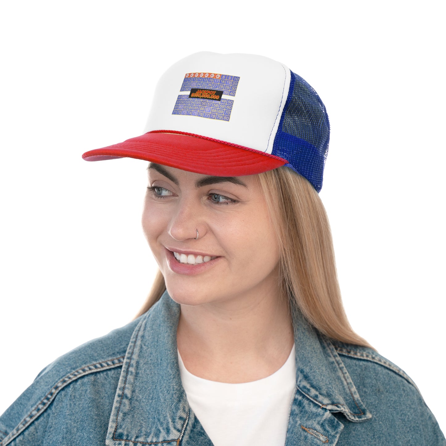 Retro Loaded 7 Spot, Trucker Cap, Vintage Bingo Theme Hat, Fun Carnival Headwear, Great for Bingo Lovers, Perfect Gift for Game Nights