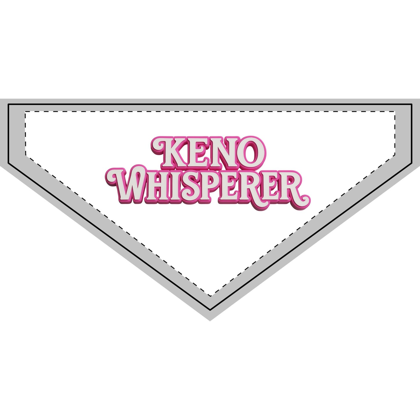 Clip-on Pet Bandana for Keno Lovers, Dog Bandana, Cute Pet Accessory, Keno Whisperer Gift, Pet Fashion for Holidays