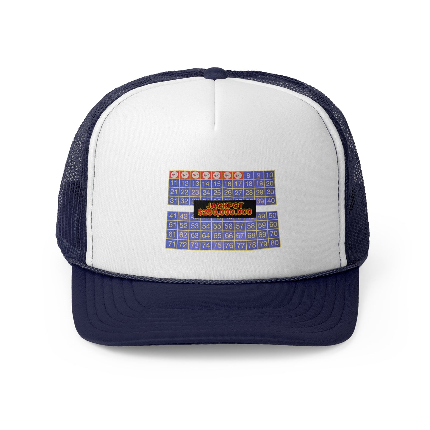 Retro Loaded 7 Spot, Trucker Cap, Vintage Bingo Theme Hat, Fun Carnival Headwear, Great for Bingo Lovers, Perfect Gift for Game Nights