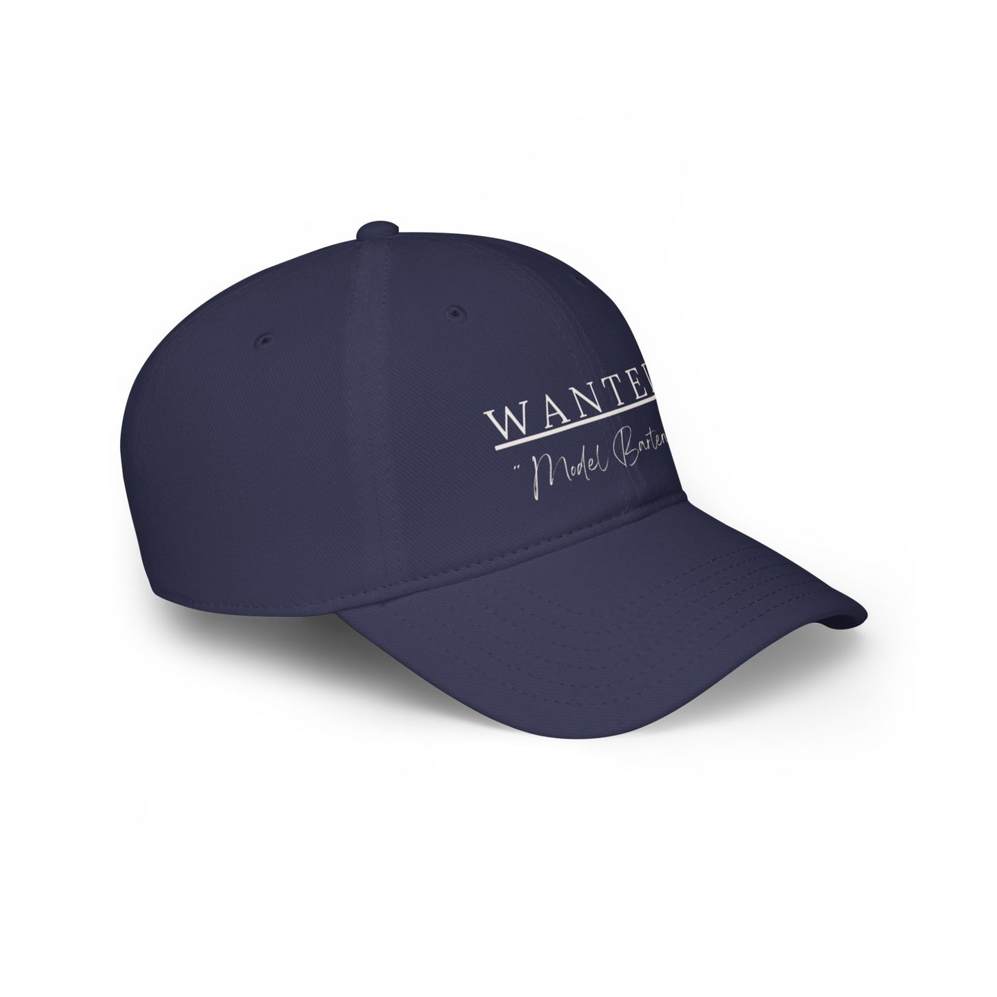 Classis Wanted Model Bartender Cap, Stylish Baseball Hat for Bartenders, Fun Gift for Friends, Casual Accessory, Unique Red Cap