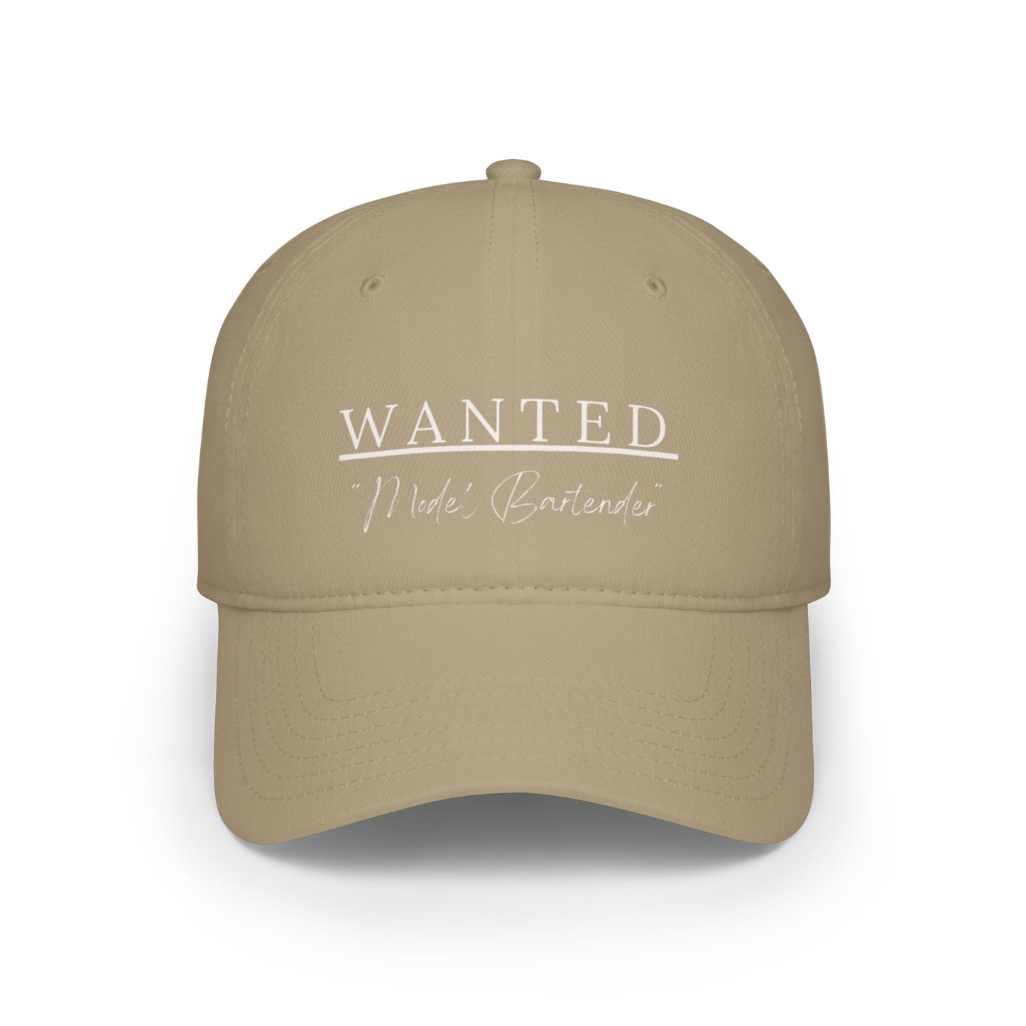 Classis Wanted Model Bartender Cap, Stylish Baseball Hat for Bartenders, Fun Gift for Friends, Casual Accessory, Unique Red Cap