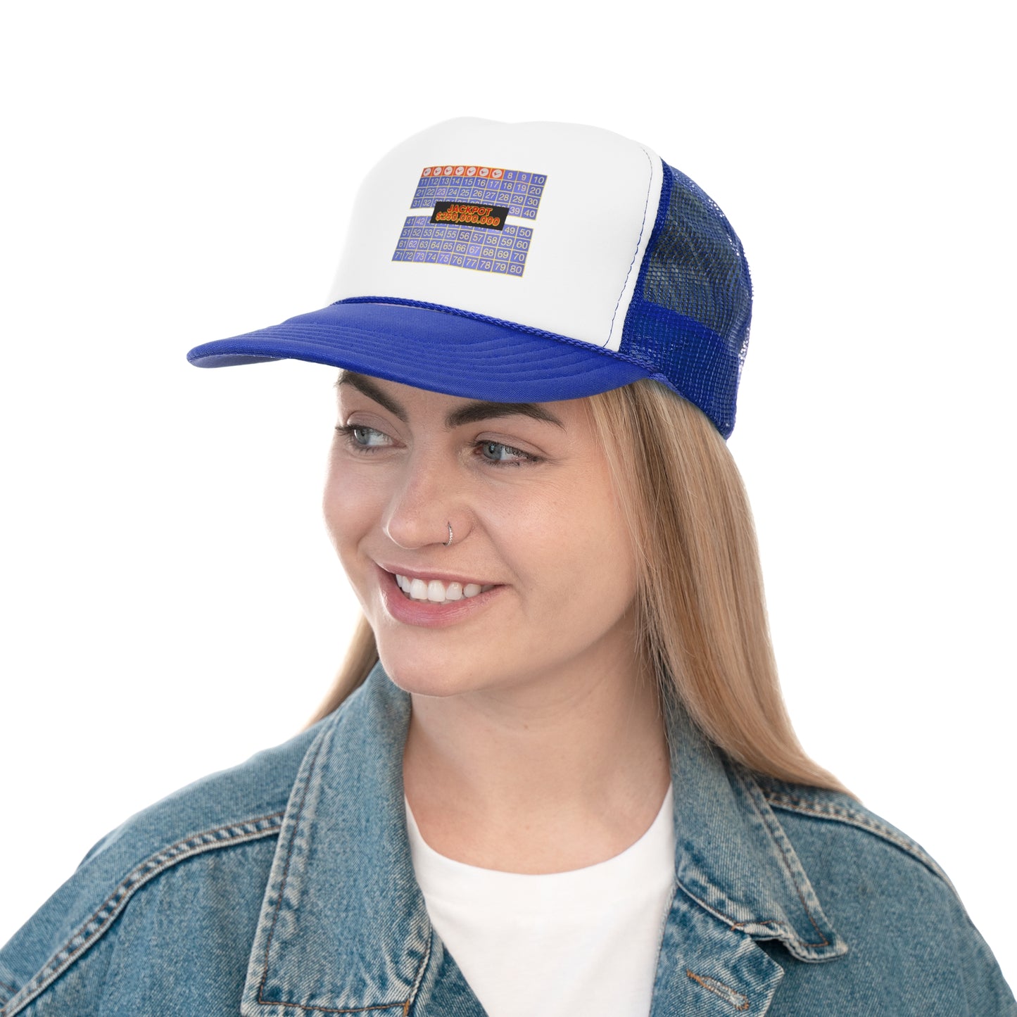 Retro Loaded 7 Spot, Trucker Cap, Vintage Bingo Theme Hat, Fun Carnival Headwear, Great for Bingo Lovers, Perfect Gift for Game Nights