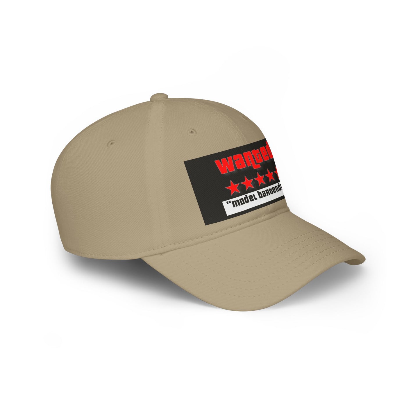 Wanted Model Bartender Cap, Stylish Baseball Hat for Bartenders, Fun Gift for Friends, Casual Accessory, Unique Red Cap