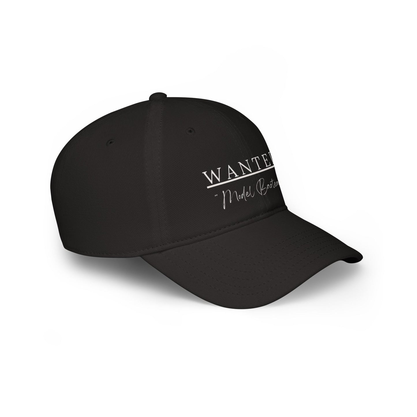 Classis Wanted Model Bartender Cap, Stylish Baseball Hat for Bartenders, Fun Gift for Friends, Casual Accessory, Unique Red Cap