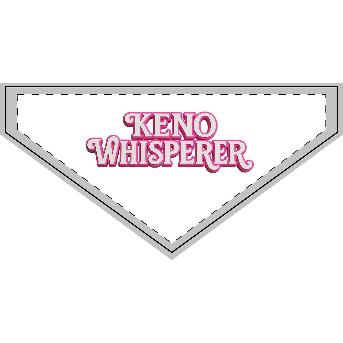 Clip-on Pet Bandana for Keno Lovers, Dog Bandana, Cute Pet Accessory, Keno Whisperer Gift, Pet Fashion for Holidays