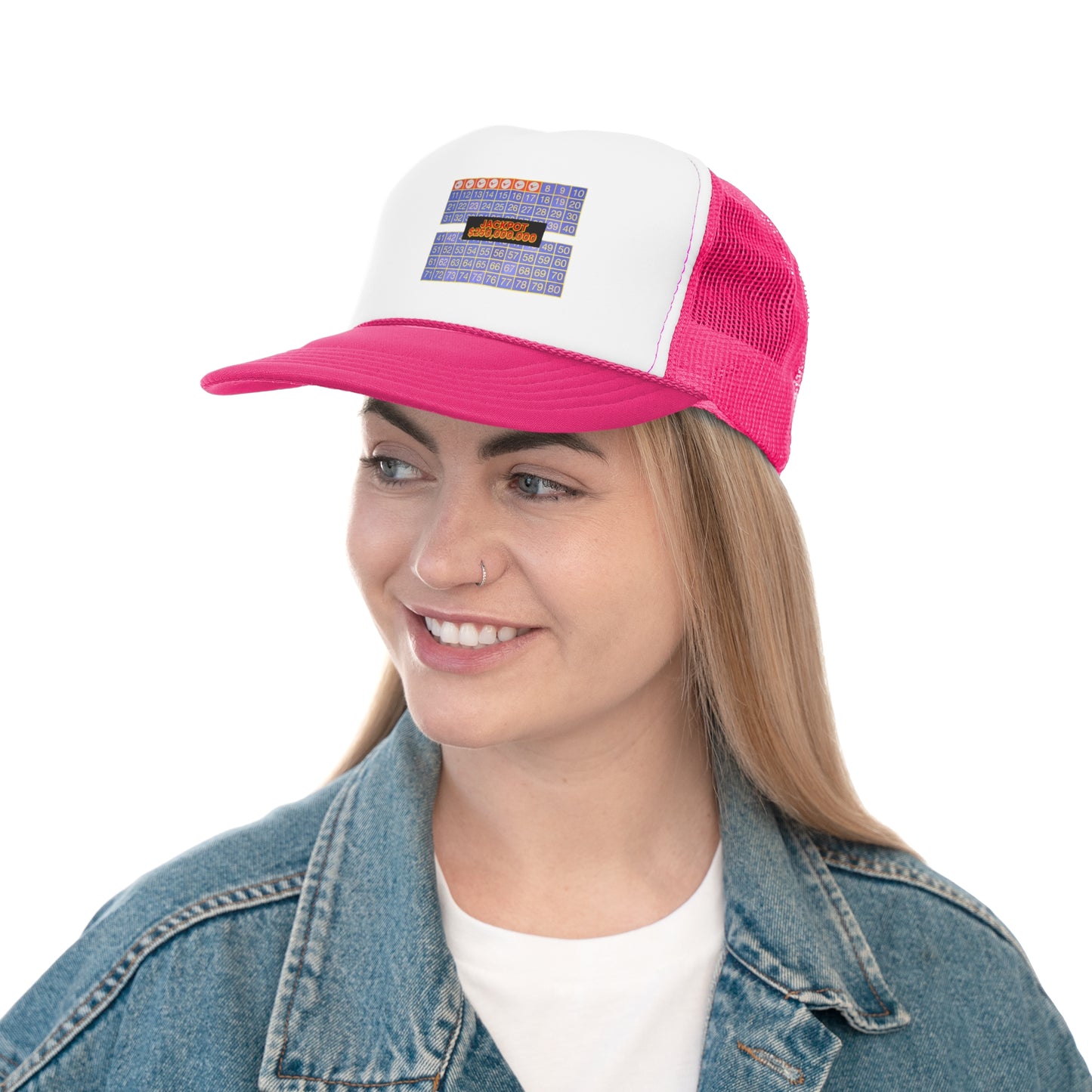 Retro Loaded 7 Spot, Trucker Cap, Vintage Bingo Theme Hat, Fun Carnival Headwear, Great for Bingo Lovers, Perfect Gift for Game Nights