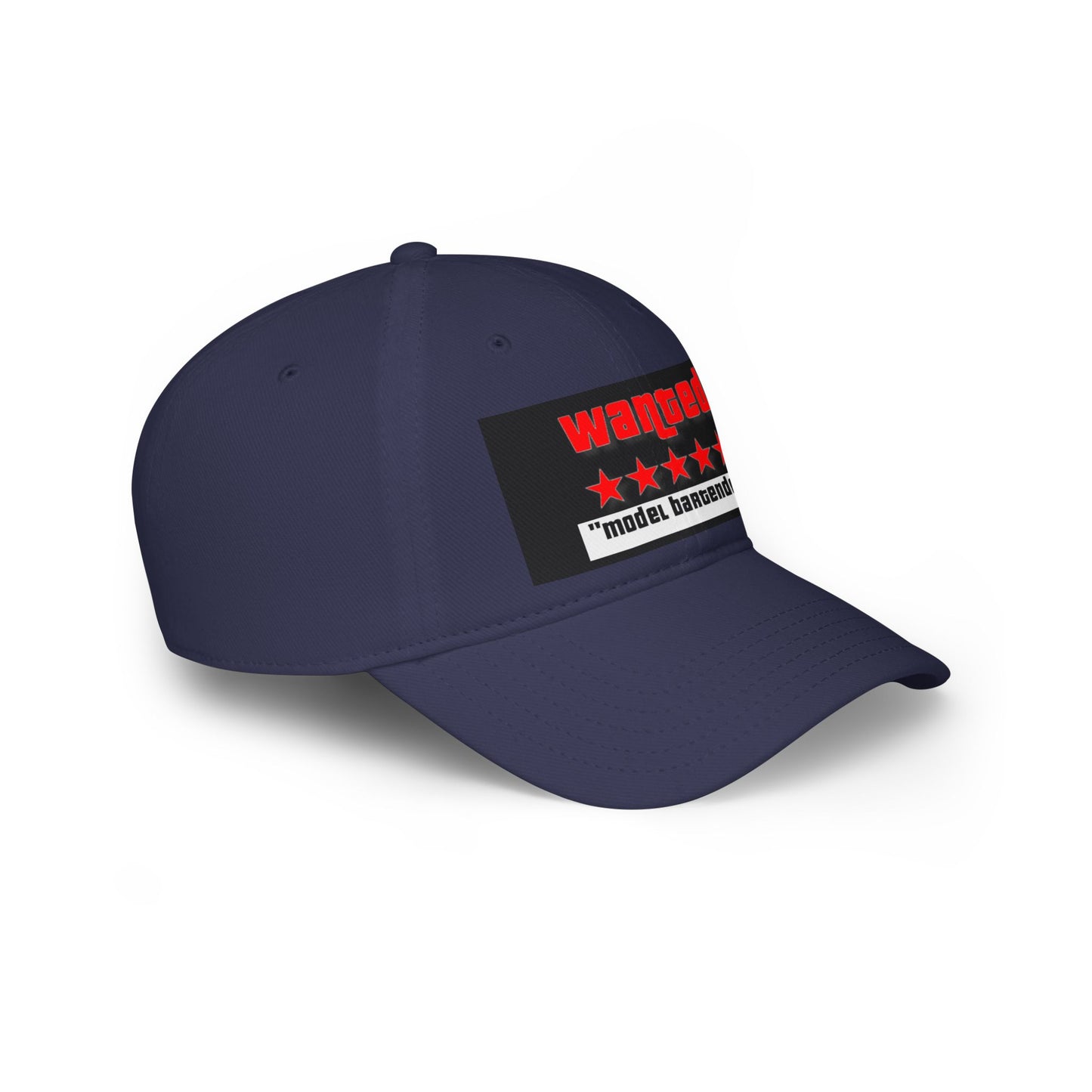 Wanted Model Bartender Cap, Stylish Baseball Hat for Bartenders, Fun Gift for Friends, Casual Accessory, Unique Red Cap
