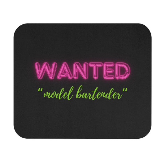 Mouse Pad Advertisement Bartender Funny
