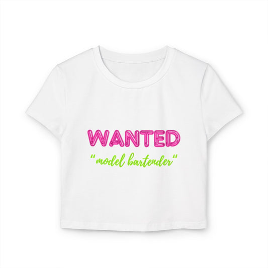 Model Bartender Women's Baby Tee
